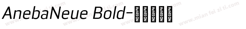 AnebaNeue Bold字体转换